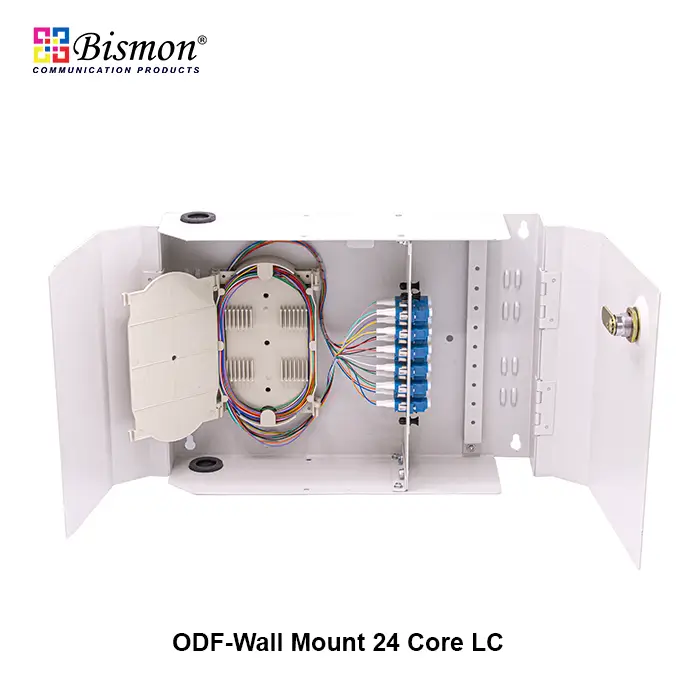 Wall Mount Enclosure Fiber 24 Port-Snap-(ST,SC,FC,LC) without adapter/pigtail